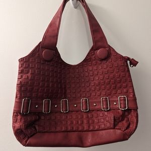 Dark red purse handbag like new